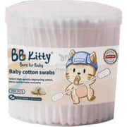 Bb Kitty 200 Pcs Baby Cotton Swabs White