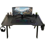 Gmax Black Gaming Table with Light 120*60 cm - 6030