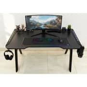 Gmax Black Gaming Table with Light 120*60 cm - 6030
