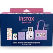 Fujifilm Instax Mini 12 Instant Film Camera Lilac Purple Bundle - 600024598