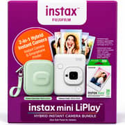 Fujifilm Instax Mini LiPlay Hybrid Instant Film Camera Bundle Misty White – 16835196