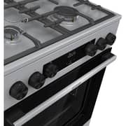 Gorenje 4 Zone Gas Cooker 60cm Stainless Steel/Black - GGI6C22XA