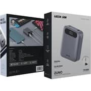 Green Lion Zuno Power Bank 10000mAh Grey - GNZUN10PBGY