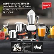 Impex 4-in-1 Mixer Grinder - BL 1004