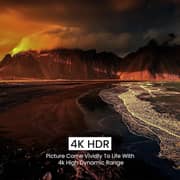 SPJ 50 Inch 4K UHD Smart Android LED TV, HDR Display, WiFi, Voice Control Remote, HDMI & USB Ports, Netflix, YouTube & Google Play, Black