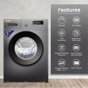 SPJ 7KG Front Load Fully Automatic Washing Machine, BLDC Inverter Motor, 1000 RPM, A+++ Energy Efficient, LED Display, Multiple Wash Programs, Low Noise, Grey