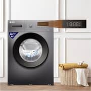 SPJ 7KG Front Load Fully Automatic Washing Machine, BLDC Inverter Motor, 1000 RPM, A+++ Energy Efficient, LED Display, Multiple Wash Programs, Low Noise, Grey