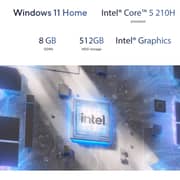 Asus (2026) Tower - 2nd Series / Intel Core 5-210H / 512GB SSD / 8GB RAM / Shared Intel Graphics / Windows 11 Home / Black / Middle East Version - [V501SV-05210H056W]