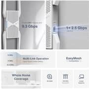 TP-Link BE9300 Tri-Band Wi-Fi 7 Range Extender - RE655BE