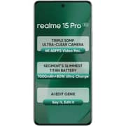 Realme 15 Pro 5G 512GB 12GB RAM Velvet Green Dual Sim Smartphone - Middle East Version
