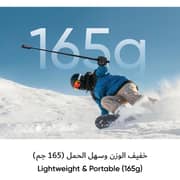 Insta360 - X4 Air - (165G Only) - 360 Camera - Travel Bundle - Black (Foldable 2in1 Invisible Selfie Stick & Tripod + Additional Battery)
