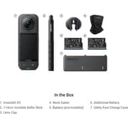 Insta360 X5 Midnight Black Action Camera Travel Bundle - INST-CINSAAHA-X510
