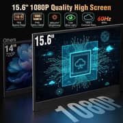V2COM P7 Pro FHD Laptop Triple Portable Monitor 15.6Inch