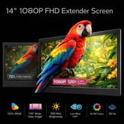 V2COM S10 Pro FHD Laptop Screen Extender 14Inch