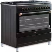 Simfer Free Standing 5 Burner Gas Cooker 60x60cm Stainless Steel/Black - SMF9069GCHGL