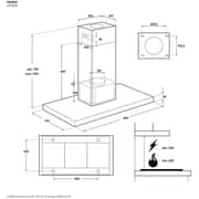 Electrolux 700 Series Built-in Island Extractor Hood Stainless Steel - LFV649K
