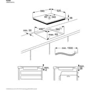 Electrolux 300 Series Built-in 4 Zone Ceramic Hob Black - LRR63400CK
