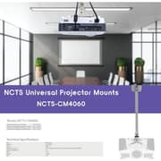 NCTS Universal Projector Ceiling Bracket Black - CM4060
