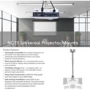 NCTS Universal Projector Ceiling Bracket Black - CM4060