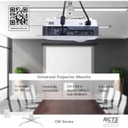 NCTS CM Series Universal Projector Ceiling Mount White - CM50100