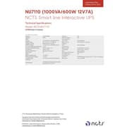 NCTS Smart Line Interactive UPS 600W - NU7110