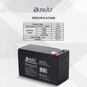NCTS Sealed Lead-Acid Battery - 12V7Ah
