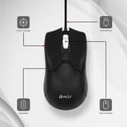 NCTS M8 Ergonomic USB Wired Mouse 2.8m Black