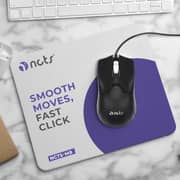 NCTS M8 Ergonomic USB Wired Mouse 2.8m Black