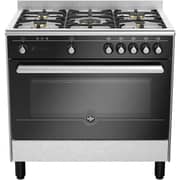 LA GERMANIA 5 Burner Gas Cooker 126L Stainless Steel/Black - 9Z10GUB1X4AWW