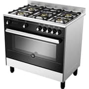 LA GERMANIA 5 Burner Gas Cooker 126L Stainless Steel/Black - 9Z10GUB1X4AWW