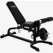 Sparnod Fitness SWB-68 Multifunction Bench, Adjustable Incline for Full Body Workout, 150 KG Capacity, Foldable Design, Steel Frame, Black