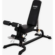 Sparnod Fitness SWB-68 Multifunction Bench, Adjustable Incline for Full Body Workout, 150 KG Capacity, Foldable Design, Steel Frame, Black