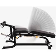 Sparnod Fitness SWB-68 Multifunction Bench, Adjustable Incline for Full Body Workout, 150 KG Capacity, Foldable Design, Steel Frame, Black