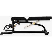 Sparnod Fitness SWB-68 Multifunction Bench, Adjustable Incline for Full Body Workout, 150 KG Capacity, Foldable Design, Steel Frame, Black