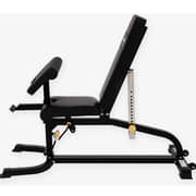 Sparnod Fitness SWB-68 Multifunction Bench, Adjustable Incline for Full Body Workout, 150 KG Capacity, Foldable Design, Steel Frame, Black