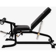 Sparnod Fitness SWB-68 Multifunction Bench, Adjustable Incline for Full Body Workout, 150 KG Capacity, Foldable Design, Steel Frame, Black