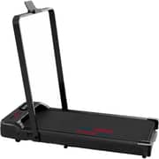 Sparnod Fitness x Saqr Fitness Walking Pad Treadmill SF-1003S with Handlebar, 1–10 km/h Speed Shock-Absorption Running Surface, LED Display, Phone & Tablet Holder, for Home & Office Use, 90 kg Max User Weight