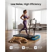 Sparnod Fitness x Saqr Fitness Walking Pad Treadmill SF-1003S with Handlebar, 1–10 km/h Speed Shock-Absorption Running Surface, LED Display, Phone & Tablet Holder, for Home & Office Use, 90 kg Max User Weight