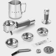 Smeg 50's Style Manual Coffee Machine with Grinder - EGF03BLUK + Electric Kettle - KLF04BLUK