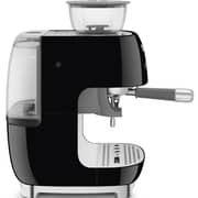 Smeg 50's Style Manual Coffee Machine with Grinder - EGF03BLUK + Electric Kettle - KLF04BLUK