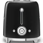 Smeg 50's Style Toaster - TSF01BLUK + Electric Kettle - KLF04BLUK