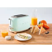 Smeg 50's Style Toaster - TSF01BLUK + Electric Kettle - KLF04BLUK