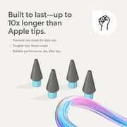 Paperlike 1/2 Replacement Tips Charcoal Blue Apple Pencil 4 Pack - PL-APT-CB-25