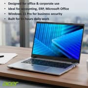 Acer TravelMate P214-56-G2 (2025) Laptop - 2nd Series / Intel Core Ultra 7-255U / 14inch WUXGA / 512GB SSD / 16GB RAM / Shared Intel Graphhics / Windows 11 Home / English Keyboard / Silver / International Version - [NX.BSQEM.002]
