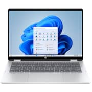 HP OmniBook 5 Flip 2-in-1 Convertible (2026) Laptop - 1st Series / Intel Core 7-150U / 14inch 2K / 512GB SSD / 16GB RAM / Shared Intel Graphics / Windows 11 Home / English & Arabic Keyboard / Glacier Silver / Middle East Version - [14-FP0019NX]
