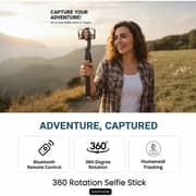 Levore AI Auto Tracking Selfie Stick 1.8m Black - LST10