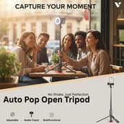 Levore Selfie Stick With Tripod 1.7m Black - LST11