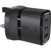 WYE Dual Port Wall Charger Black - Y-PA10-1