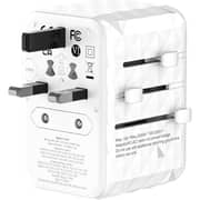WYE 1 Pc GaN Universal Travel Adapter 70W White - Y-TA8