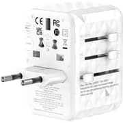 WYE 1 Pc GaN Universal Travel Adapter 70W White - Y-TA8